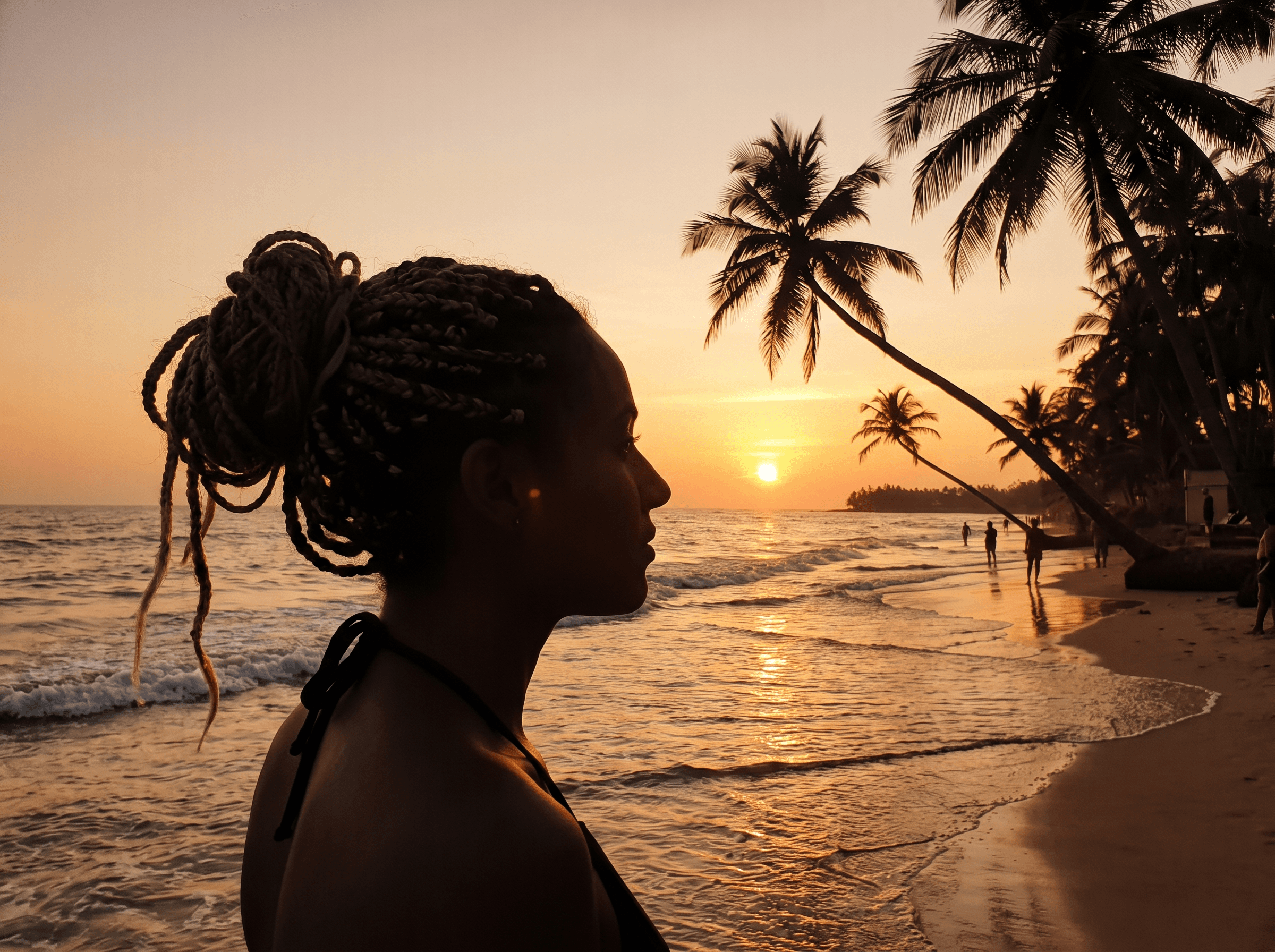 Trenzas al atardecer